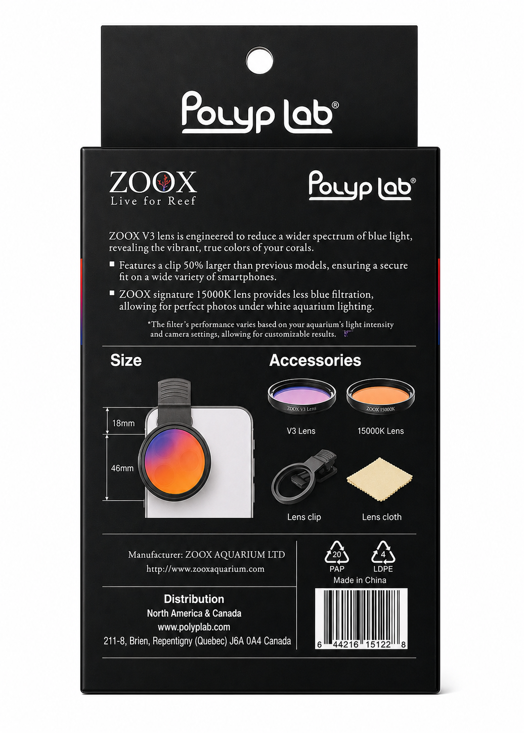 Polyplab Coral view Lense V3